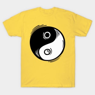 Ying Yang Illustration T-Shirt